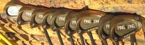 PING ZING Beryllium Copper BeCu Iron Set. 3-9 Plus PW&SW Matching #s 439042K
