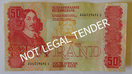 R50 Notes  - CL Stals AA Prefix