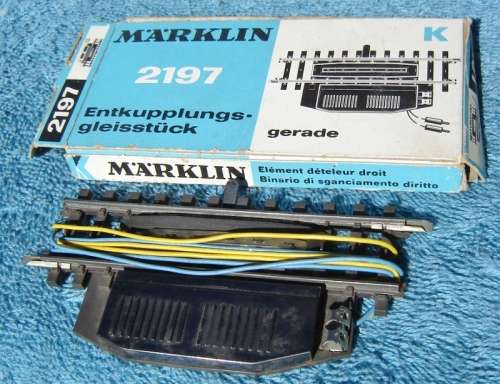 Marklin HO gauge K-Track Electric Uncoupling Point No. 2197