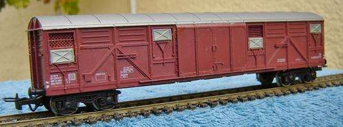 Jouef HO gauge Double Bogie Long Box Wagon