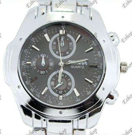 LUXURY MENS STAINLESS STEEL WRIST WATCH