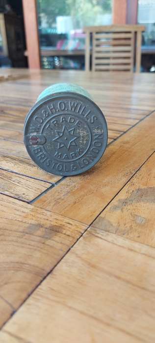 Antique cigarette tin