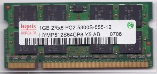 Hynix DDR2 1GB PC2-5300s-555-12 Laptop Memory