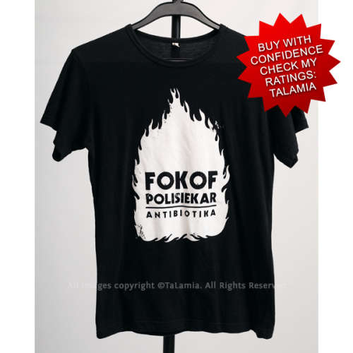 Fokofpolisiekar Antibiotika cotton band black t-shirt