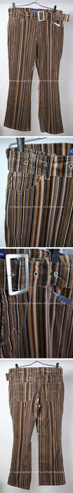 Ladies 2 PC matching striped suit jacket and pants set