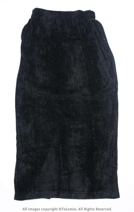 Womens shimmering black long skirt