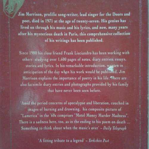 Wilderness: The Lost Writings of Jim Morrison (Softcover)