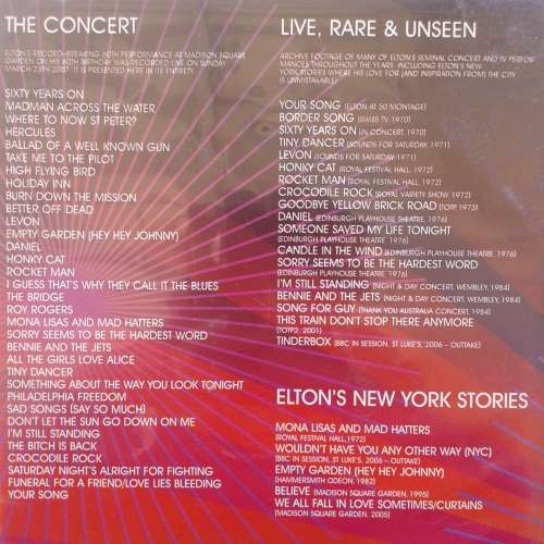 Elton John - Live At Madison Square Garden (2DVD) (2007)