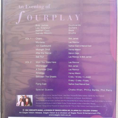 Fourplay - An Evening Of Fourplay Volumes I and II [DVD] (1994)