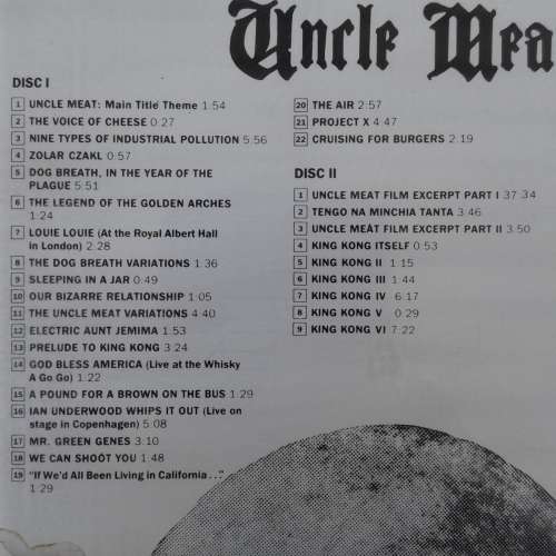 Frank Zappa - Uncle Meat (2CD) [Import] (1987)