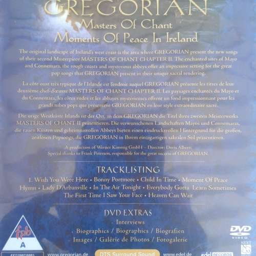 Gregorian - Masters Of Chant: Moments Of Peace In Ireland [DVD] (2007)