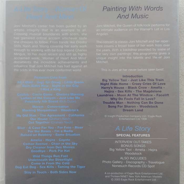 Joni Mitchell - A Life Story: Woman Of Heart And Mind / Painting With Words And Music [2DVD] (2004)