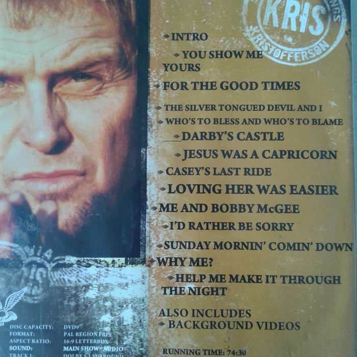 Steve Hofmeyr - Sings Kris Kristofferson Live At Emperor`s Palace [DVD] (2008)
