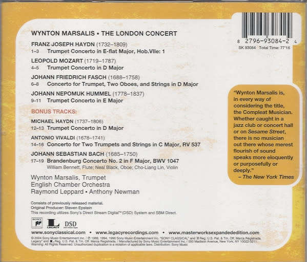 Wynton Marsalis - The London Concert (2004)  [DSD + SBM Direct]