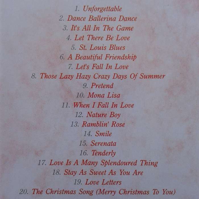 Nat King Cole - The Unforgettable Nat King Cole (1991)