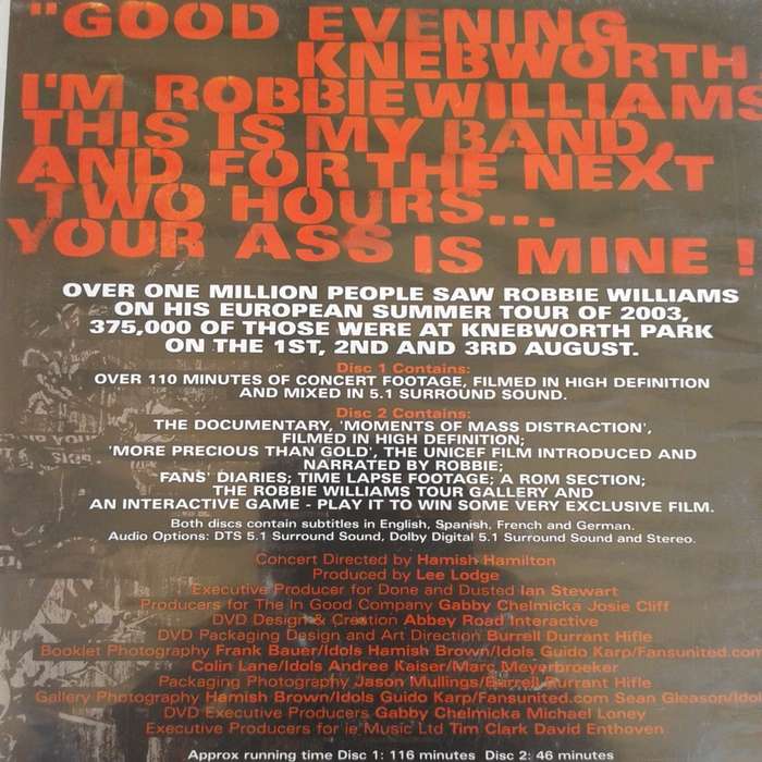 Robbie Williams - What We Did Last Summer: Live At Knebworth [2DVD] (2003)
