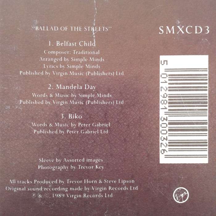 Simple Minds - Ballad Of The Streets [Import Mini CD single] (1989)