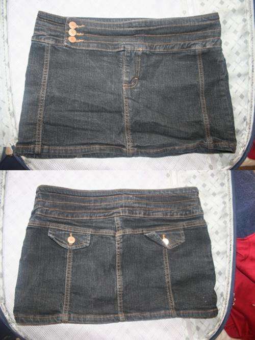 Sexy mini skirt Black Denim Size 10 R1!!!!