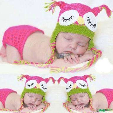 Crochet Hoot Owl Photo Prop for baby photography