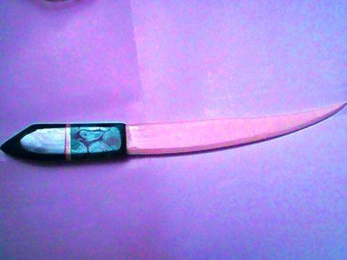 Congo Green Malachite and Ivory letter opener or Ornament Large size