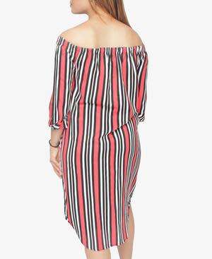 OFF SHOULDER DRESS - RED