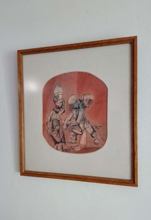 Nathaniel Mokgosi mixed media