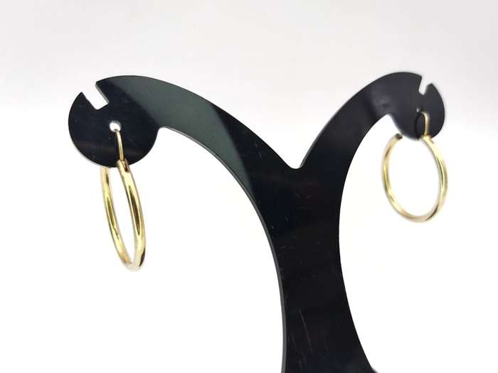 9ct gold hoop earrings