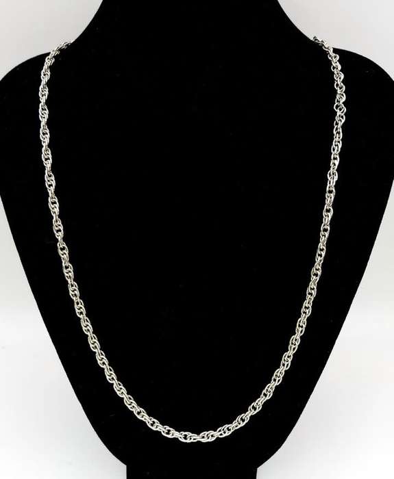 Vintage sterling silver twist chain