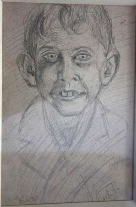 Lippy Lipshitz (1903-1980)  pencil drawing LOW START!