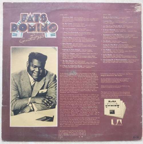 (RHODESIAN PRESSING) - FATS DOMINO - GREATEST HITS