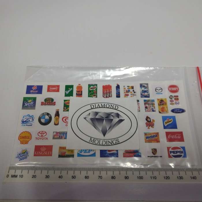 Model Trains HO 1 x Shop Signs (Stickers)