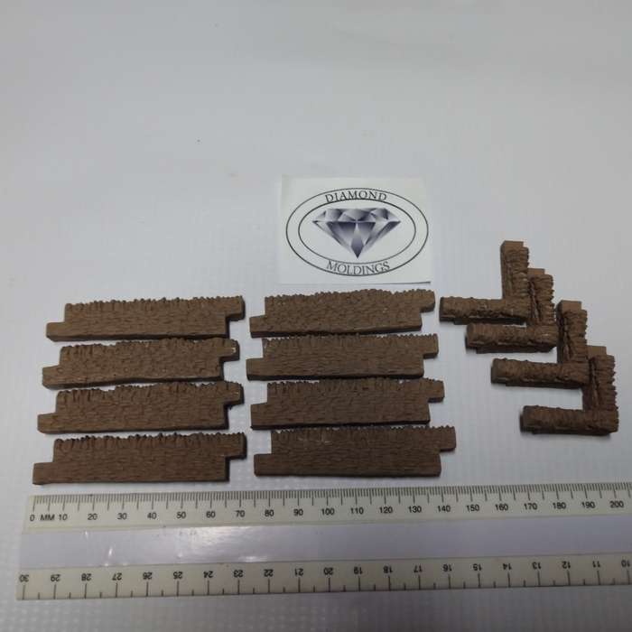 Model Trains HO 1 x Hedges (x12 pack) - 776mm in total