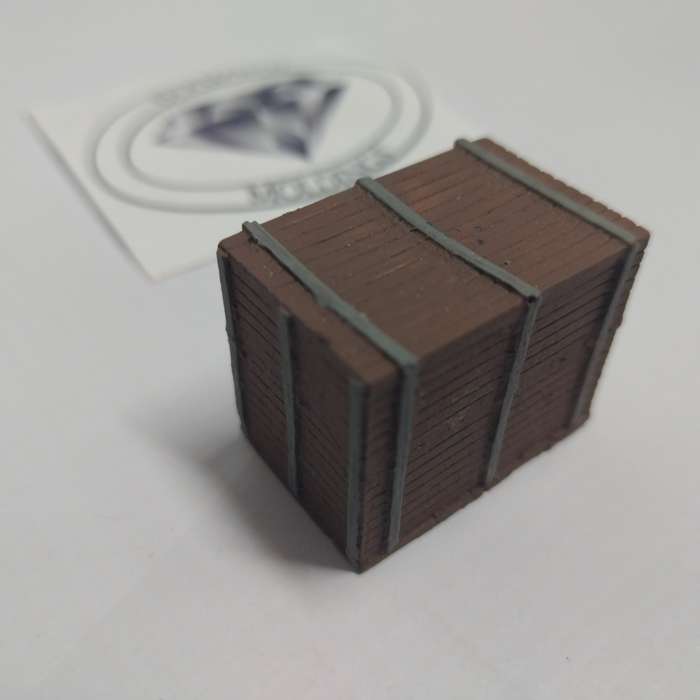 Model Trains HO 1 x Freight Crates - Big Crate - 30mm x 20mm x 25mm