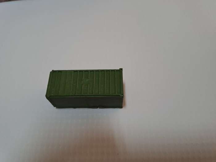 Model Trains N Scale - Container Load - Small Container (Green) - 38mm x 16mm x 17mm
