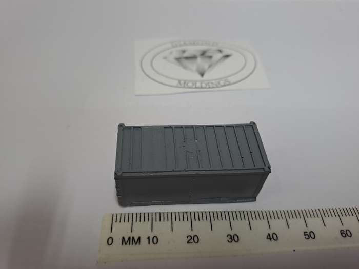 Model Trains N Scale - Container Load - Small Container (Grey) - 38mm x 16mm x 17mm