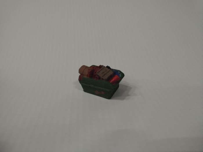 Model Trains N Scale - Scrap Bin/Skip Full - 27mm x 17mm x 15mm