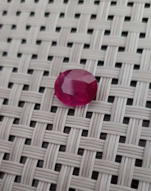 3.00 Ct. Ruby Natural Oval Top Blood Red Madagascar Dazzling