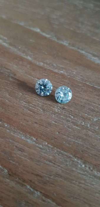 1.08ct MOISSANITE ROUND VVS1 BLUE COLOR LOOSE