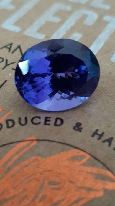 11.66Ct. Tanzanite Oval  Bluish Violet **Certified**Very Good Color! Natural