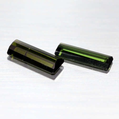 1.58Ct. Tourmaline Natural Square Facet Neon Green Color Magnificent! Nigeria