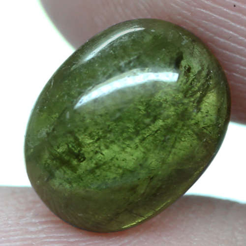 2.73Ct. Tourmaline Natural Oval Cabochon Forest Green Elegent! Nigeria
