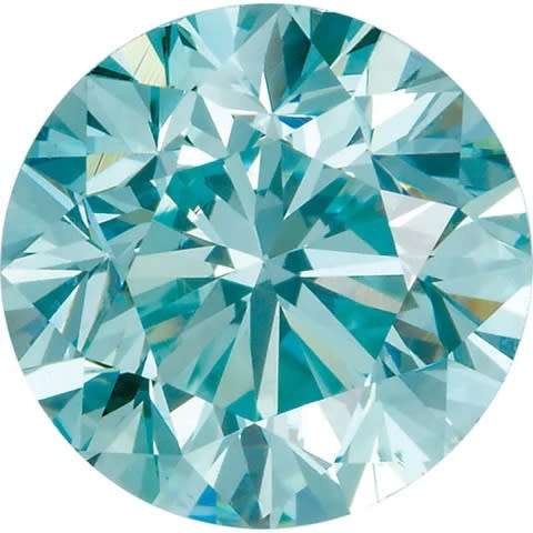 Moissanites 3.00mm Light Blue / VVS1  0.10ct **1Piece** Stones Loose