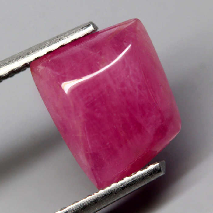 2.84Ct. Ruby Reddish Pink Fancy Cabochon Mozambique Gem Ravishing Color!Natural