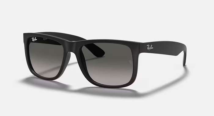 Ray-Ban Justin Classic Sunglasses  size 54mm RB4165**Polarized**Black/Grey Gradient