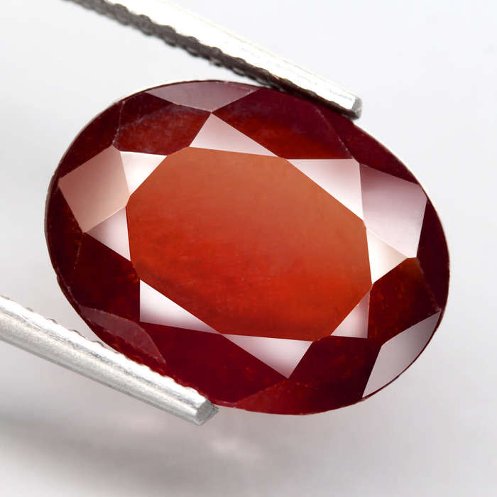 5.59Ct. Spessartite Garnet Orangish Red Colour Oval Big Shape Namibia Natural