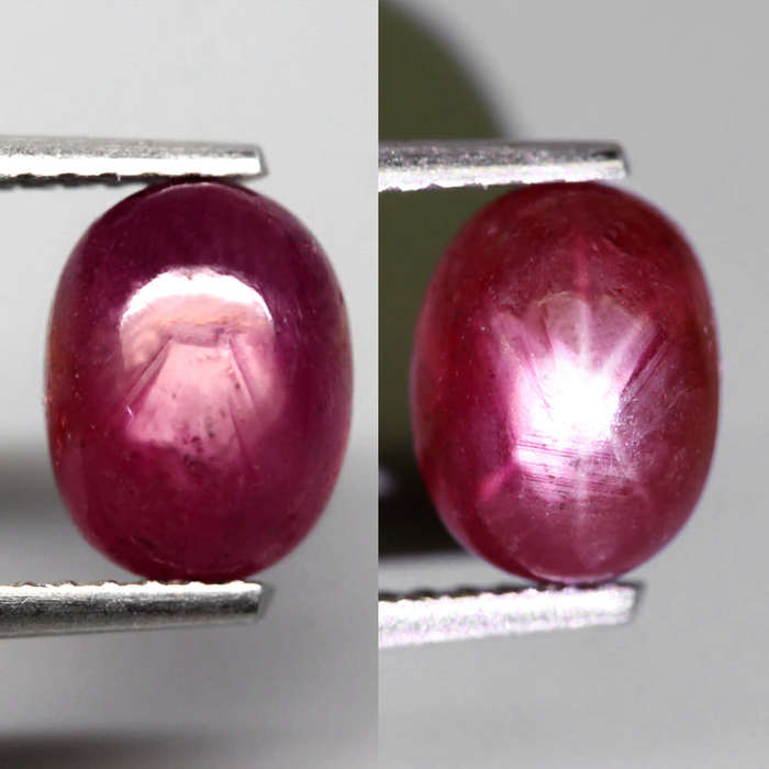 2.38Ct. Ruby Pinkish Red Oval Cabochon Mozambique Gem Natural Amazing! Natural