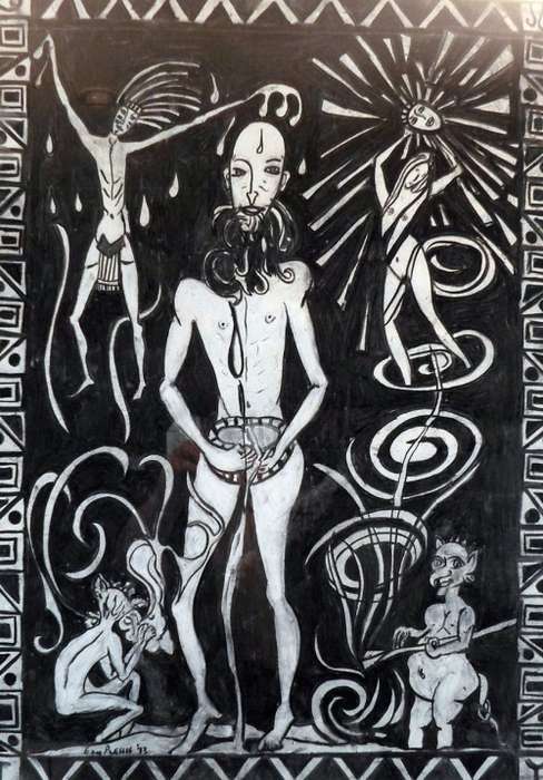 E du Plessis - Abstract figures
