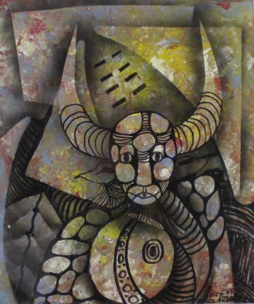Solomon Sekhalelo - abstract warrior