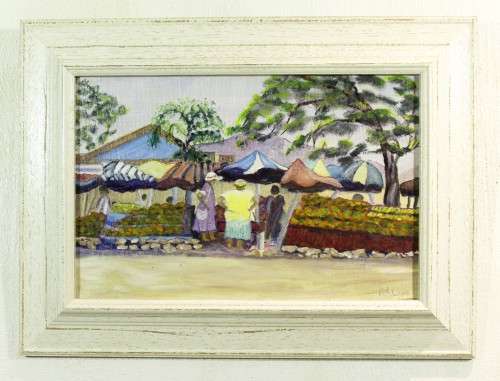 RJW - Fruit sellers - A beautiful oil painting!! Act fast and bid now!!