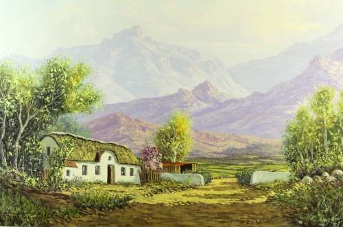 Reg Grattan - Farm cottage, Ceres